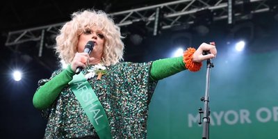 Panti Bliss on stage on St Patrick's Day