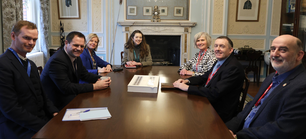 Minister Richmond meeting representatives of the three NGOs