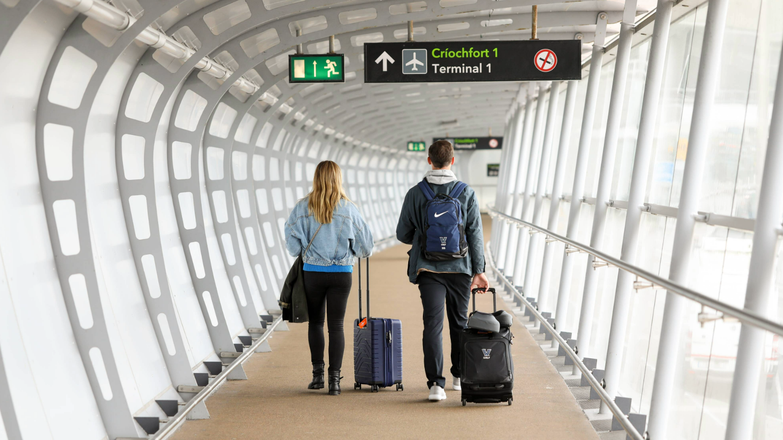 Couple at Dublin Airport